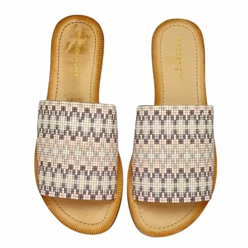 NWOB Madden Girl Luuluu Womens Slide Sandals